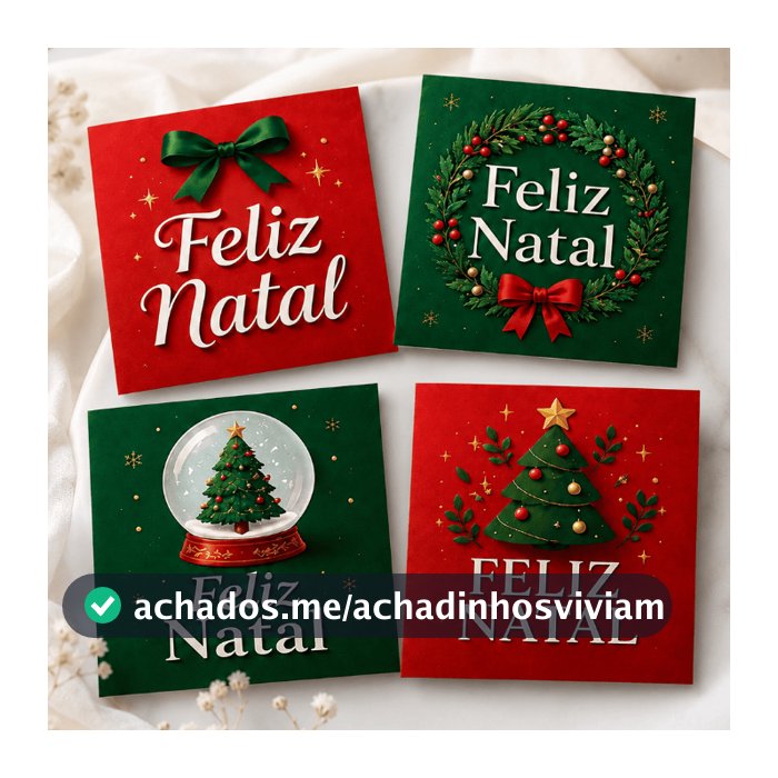 Mini Cartão de Agradecimento Cartão Tag Feliz Natal Boas Festas Ano novo De Para Cliente - Pronta Entrega