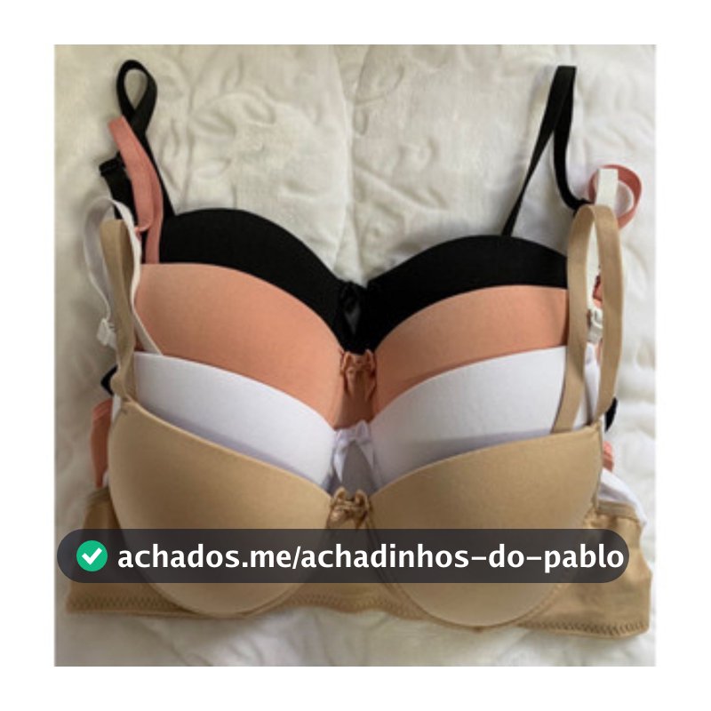 Kit C/4 Sutiã Básico Com Bojo Do P Ao Gg Direto da Fábrica Escolha Cor