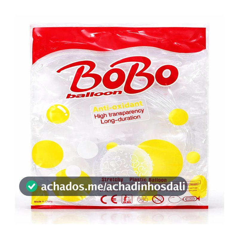 50 Unidades Balão Bubble 24 Polegadas Silicone Transparente