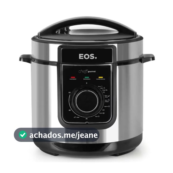 Panela de Pressão Elétrica 5L EOS Cheff Gourmet Multicooker 127V - 9 Dispositivos de Segurança e Timer Programável
