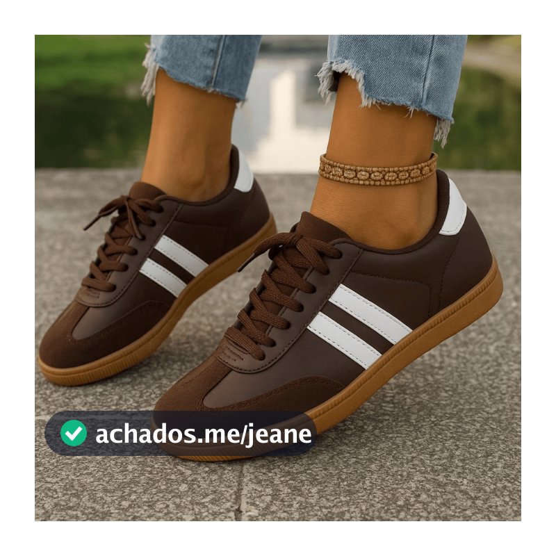 Tênis Feminino Samba Casual Urbano Leve Macio Confortável Tendência Moda