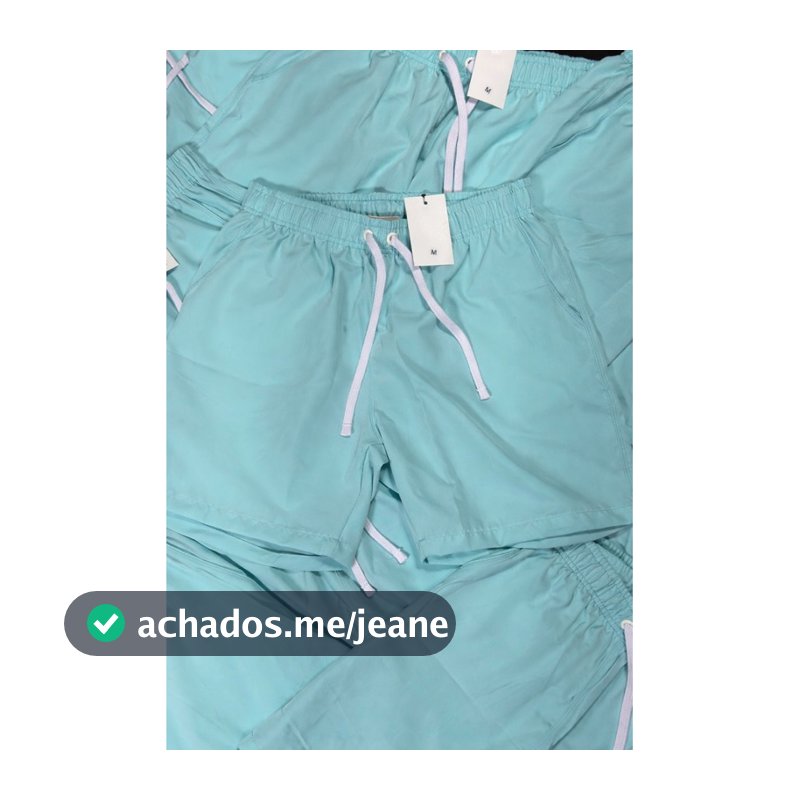 Barmuda Tactel Verão Verde Água