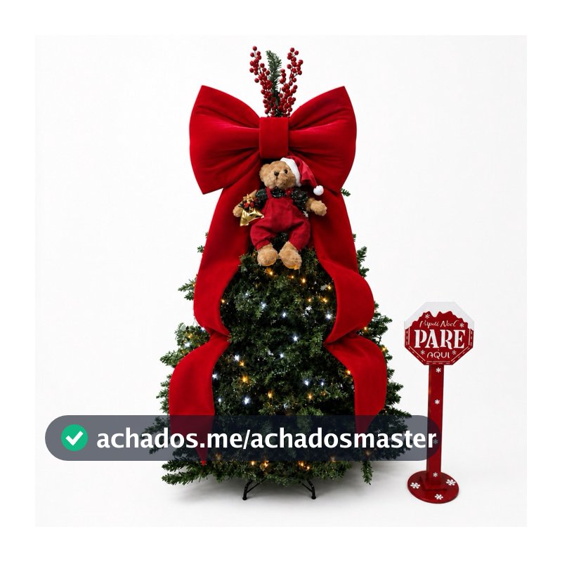 Laço Gigante Decoração Festa Natal Moto Carro 60x160 Top Venda