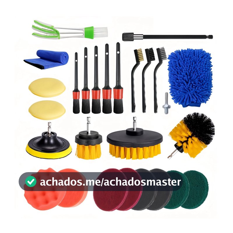 Kit 27 Escovas De Limpeza Pesada Para Parafusadeira Furadeira - de lavagem de veículos
