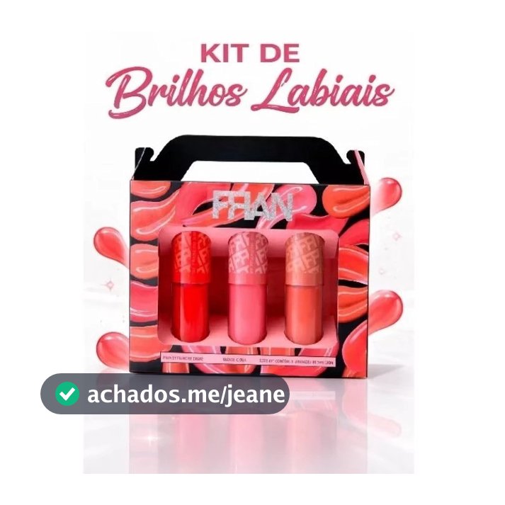 Gloss Labial 3 Tons Hidratantes Cheirosos Doce Macio Realça Sua Beleza Ficando mais Linda YCF- 1