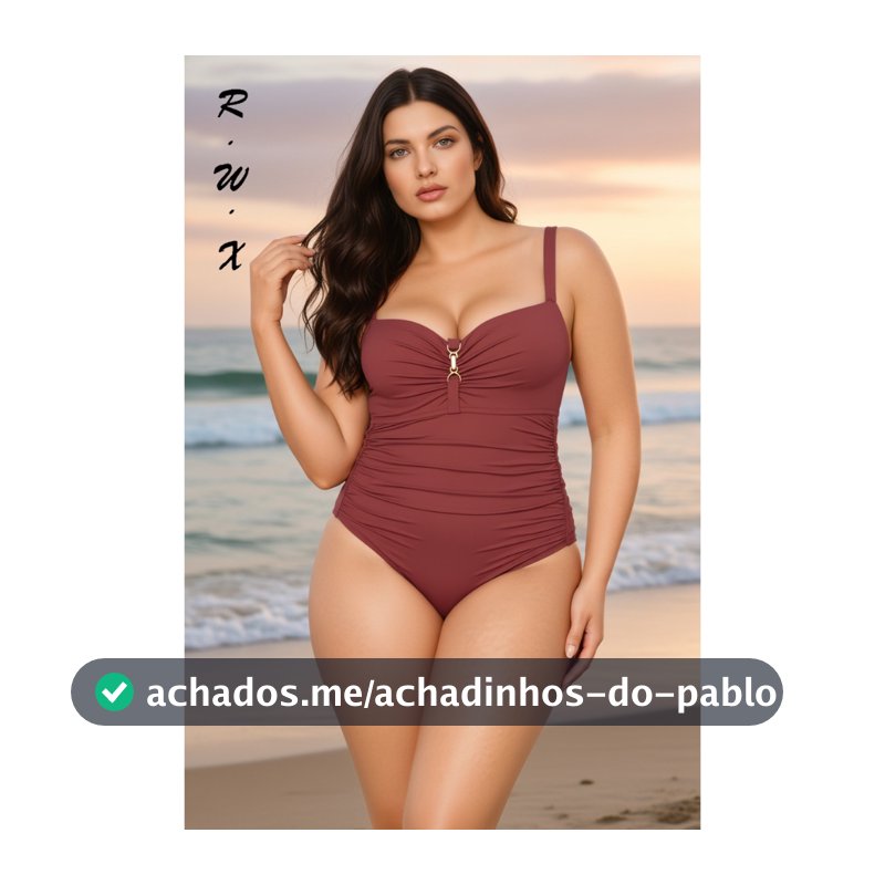 RWX  VEST Maiô Plus Size Sofisticado com Sustentação e Modelagem Perfeita 2025 XX536