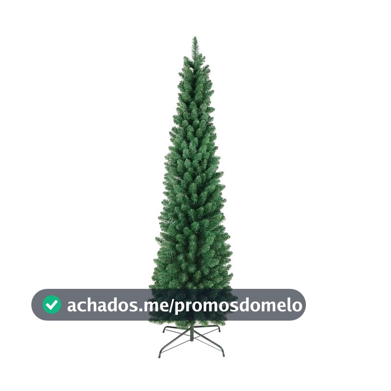 Arvore De Natal Slim Verde 1,20 1,50 1,80 2,10 2,40 Fina Pinheiro Coleção Noronha Luxo Compacto