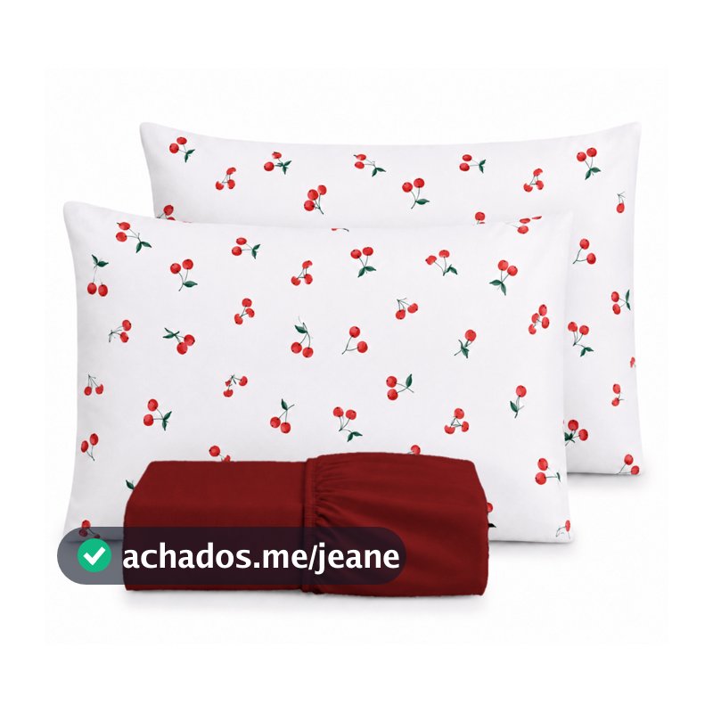 Kit Jogo De Lençol Liso Fronha Estampada 100% Algodão 200 Fios Toque Macio Com Elástico