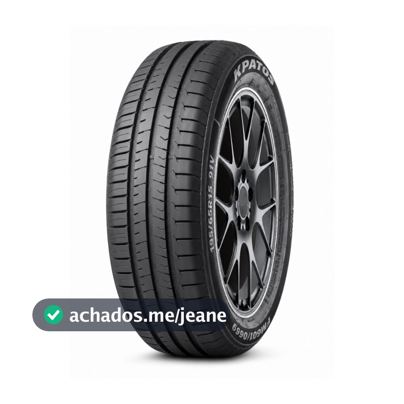 Pneu Kpatos FM601 195/65R15 Aro 15 91V 4 Lonas Alta Performance