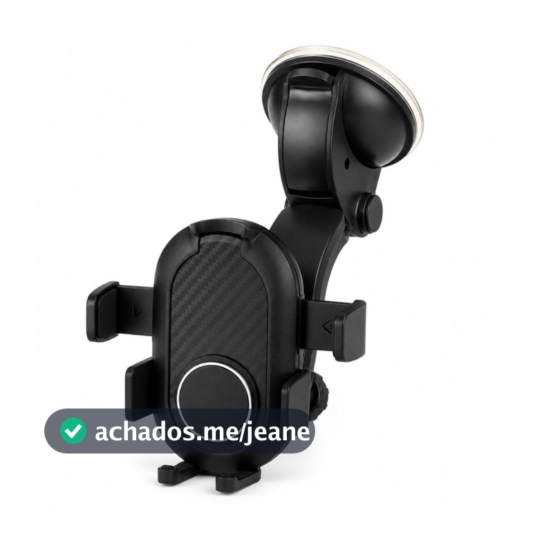 Suporte Universal de Carro Para Celular com Base de Ventosa Painel Carro Liso GPS Uber Motorista App