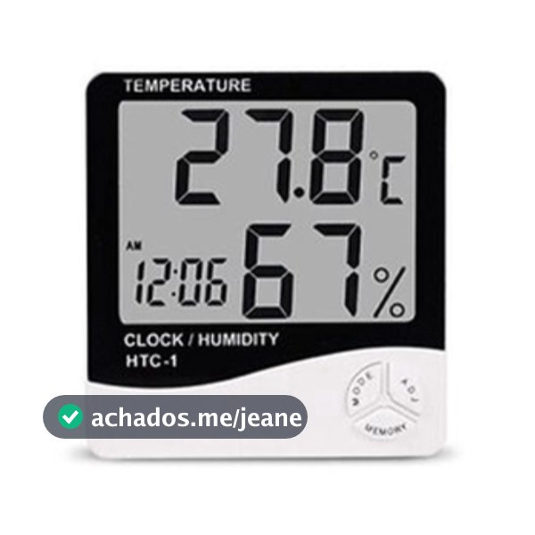 Termo Higrômetro Digital Medidor Temperatura e Umidade