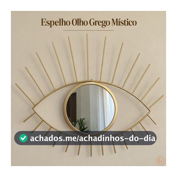 Espelho Olho Grego Mistico Metalico Parede Olho Grego Mistico Luxo Decorativo Espelho Parede