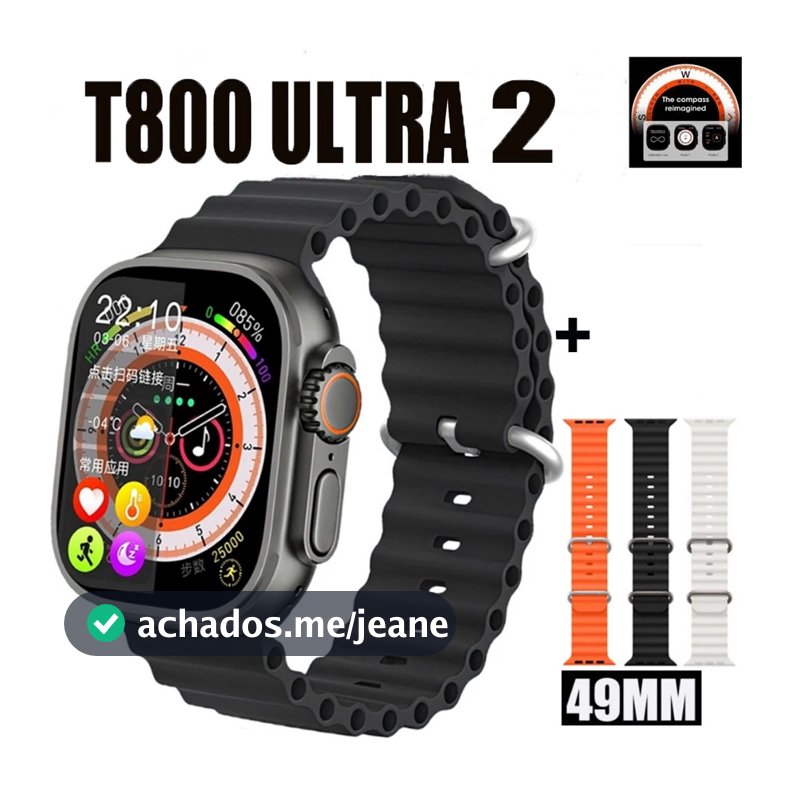 2025 nova série 8 relógio t800 ultra smart X-ONE watch esportivo sem fio à prova d'água t800 ultra2 max