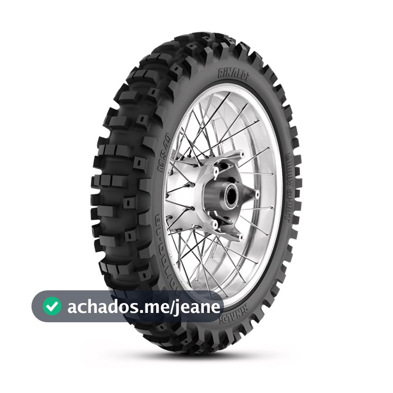 Pneu Rinaldi 110/100-18 MS49 Traseiro CRF WR450F KTM EXC SX KX250 Trilha Motocross