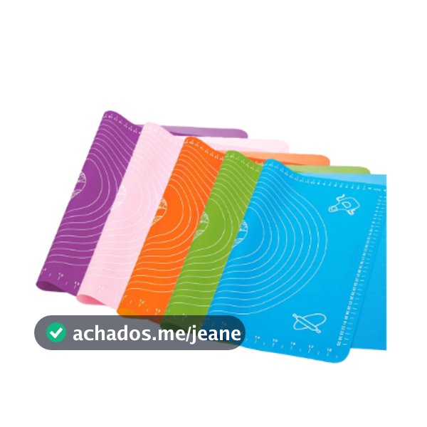 Tapete Tábua Culinária De Silicone Antiaderente Para Abrir Massa 50x40