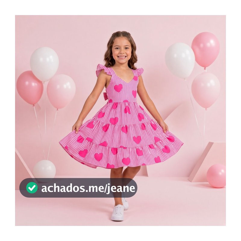 Vestido Infantil Menina Alcinha com Babado Luxo Primavera Verão Confortável Várias Estampas de 2 a 10 Anos