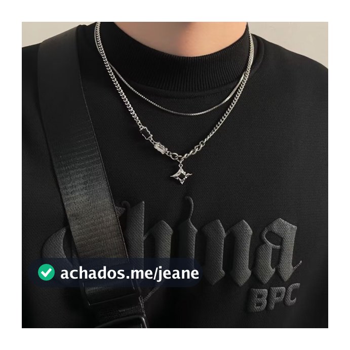 Nova Punk Gótico Estrela Colar Y2k Mulheres Homens Strass Colar Cuba Link Chains Colares Moda Joias