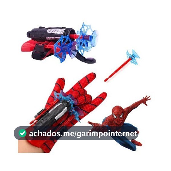 Kit1/ 2 Luva Lançador de Teia Homem Aranha Brinquedo Infantil Lança Dardo com Ventosa
