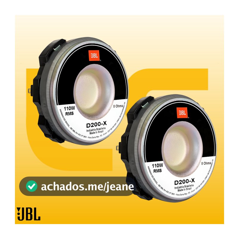 KIT C/ 2UN Drive Selenium Jbl D200X Corneta D200X Selenium Original C/nf