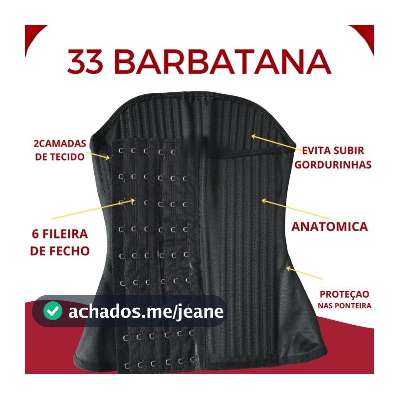 Cinta MODELADORA  REDUTORA 33 barbatana  Lipo Pos CIRURGICA afina a cintura  de alta compressão