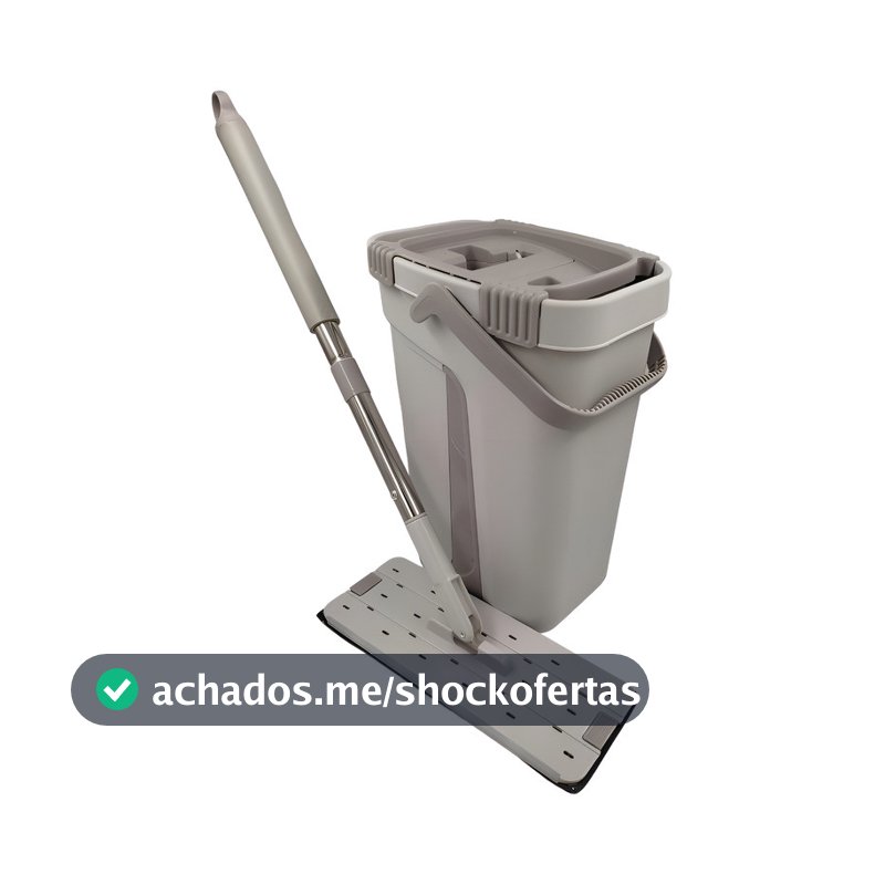 Esfregão Mop Flat Electrolux Menalux Limpeza Fácil Eficiente Durável Cinza