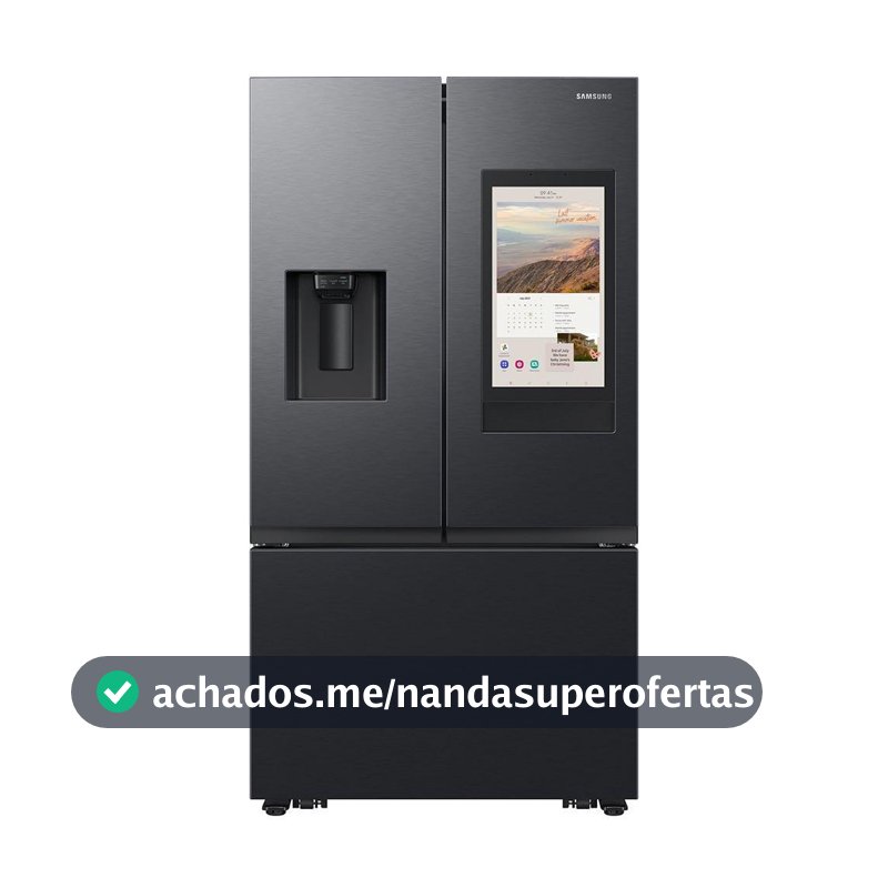 Refrigerador Family Hub Smart French Door RF27 Samsung Frost Free com Soundbar 564 Litros Black Inox - RF27CG5910B1