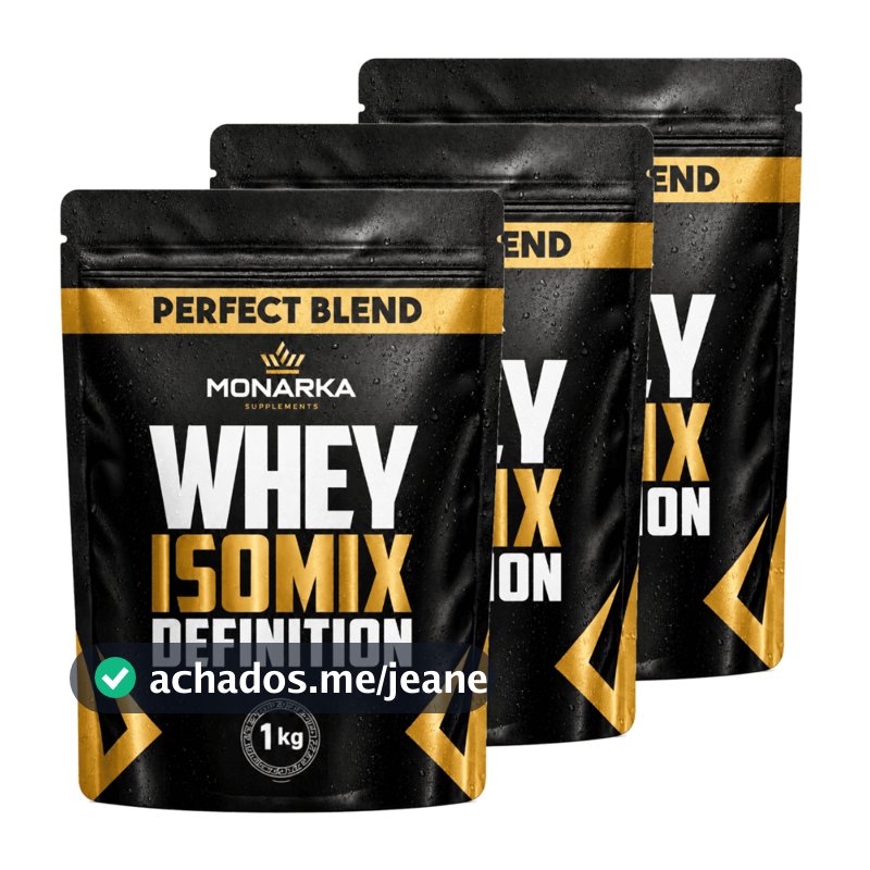 KIT Whey Protein 3kg - Só hoje 50,00 a unidade - Blend Iso Concentrado - Suplemento  em pó - WP1-03