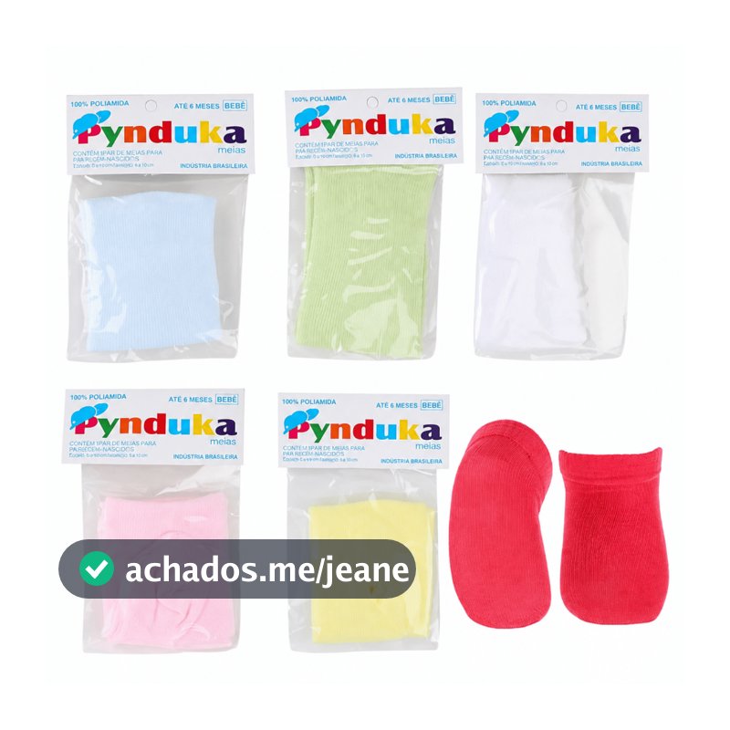1 Par de Meia RN Poliamida Feminina e Masculina