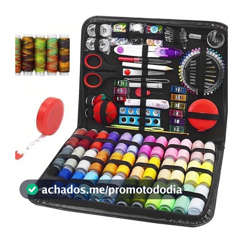 229/128pçs Kit De Costura Portátil Para Viagem Em Casa Ferramentas Profissional De Emergência