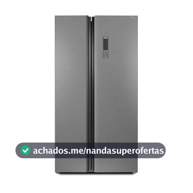 Geladeira 437L Philco Inverter Side by Side Inox PRF535I