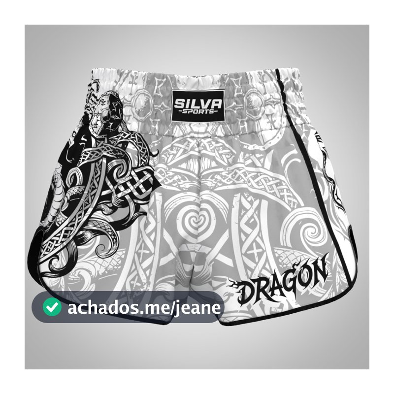 Short Muay Thai Dragon Oriental Masculino | Fight Short MMA, Kickboxing, Treino e Luta