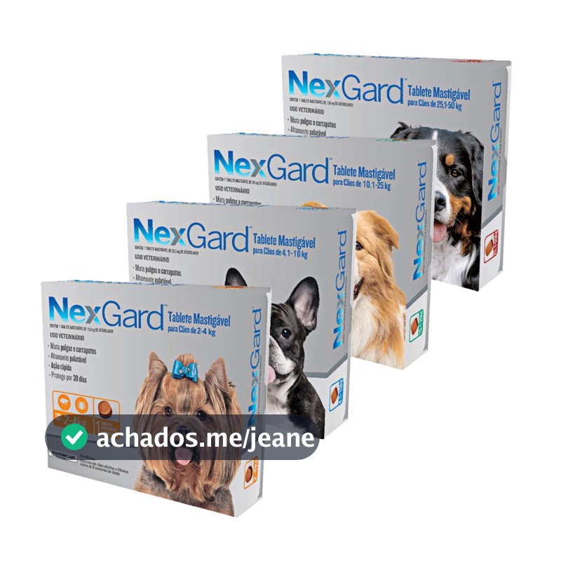 NexGard Antipulgas e Carrapatos para Cães  - 1 Tablete