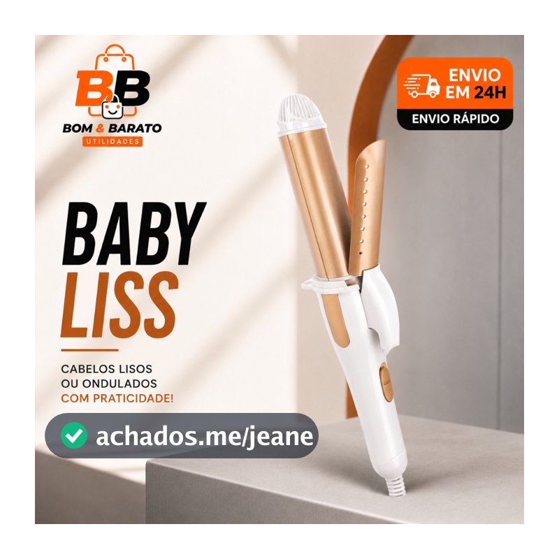 Baby Liss Modelador de Cachos Profissional Bivolt Modelador de Cabelo Cachos Ondul