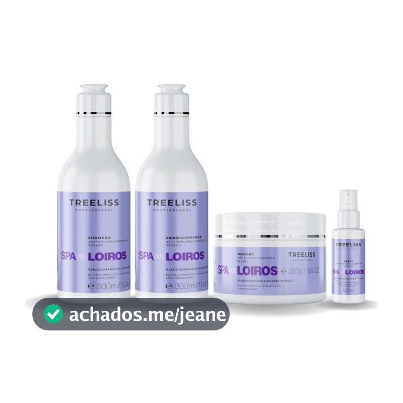 Kit Spa Dos Loiros Antiborrachamento Hair Care Treeliss