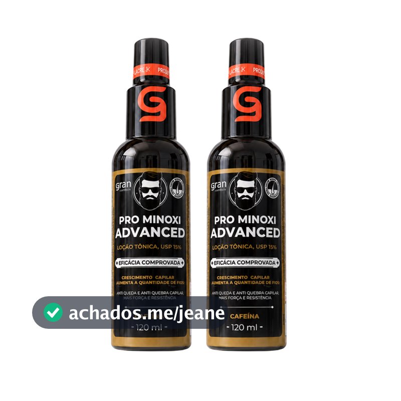 Kit 2 Pro Minoxi Advanced Serum de Crescimento + Escovinha Estimuladora Para Sobrancelha