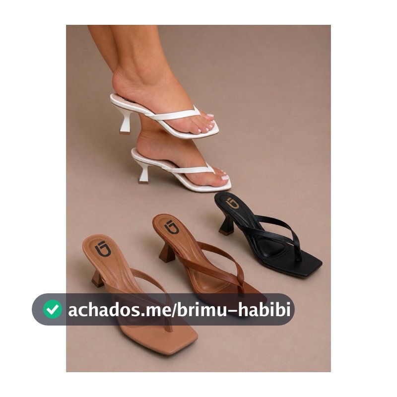 Tamanco Feminino Premium Confortável Salto Baixo Elegante Casual