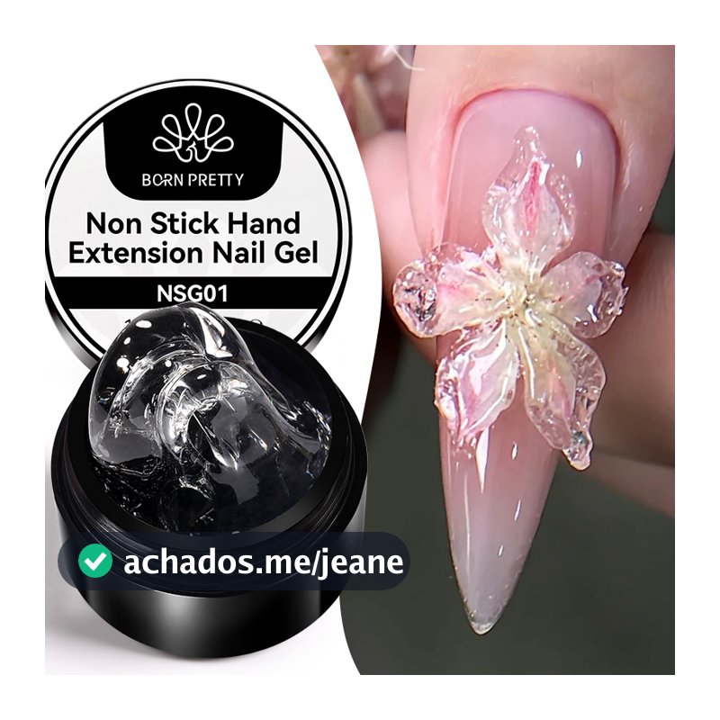 BORN PRETTY 15ml Transparente Antiaderente Extensão De Mão Gel Unha Polonês Para Modelagem 3D Nail Art Sólido Milky Jell