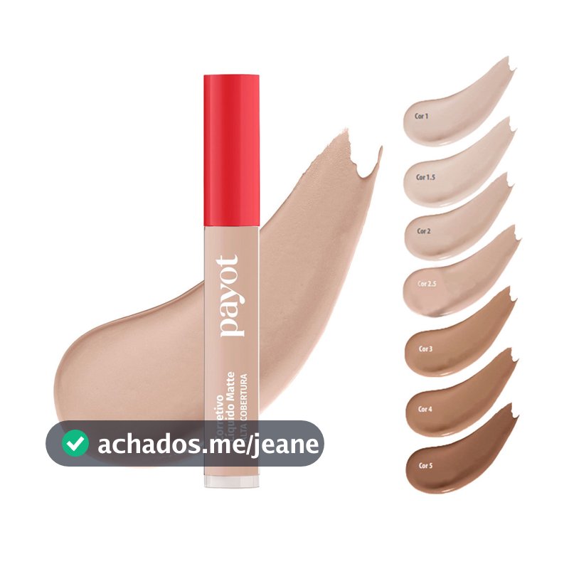 Corretivo Liquido Matte Payot Alta Cobertura