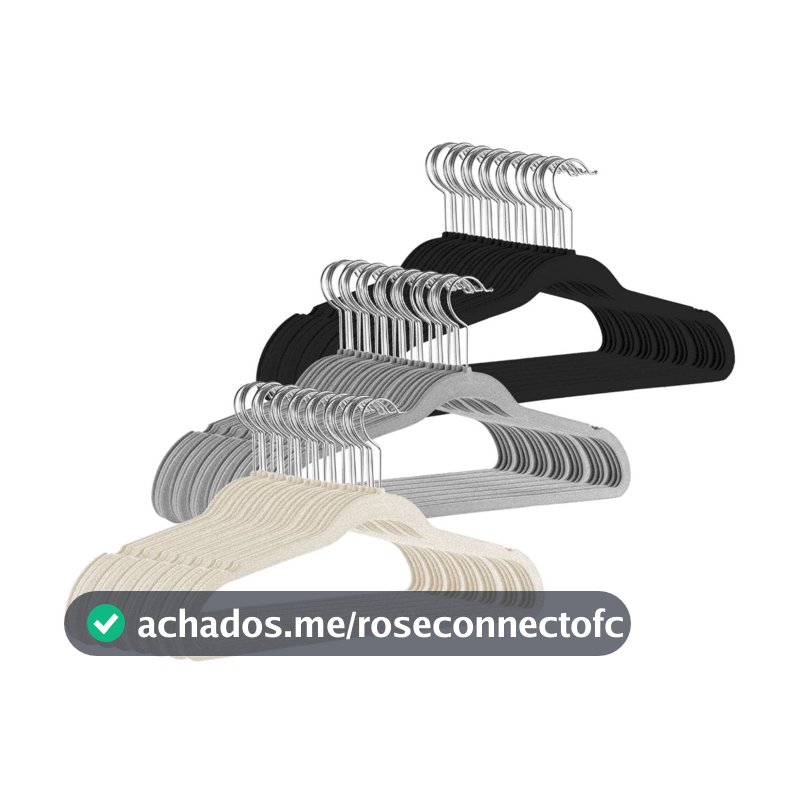 Kit Cabides Veludo Para Roupas Adulto 30 Unidades Fino Resistente