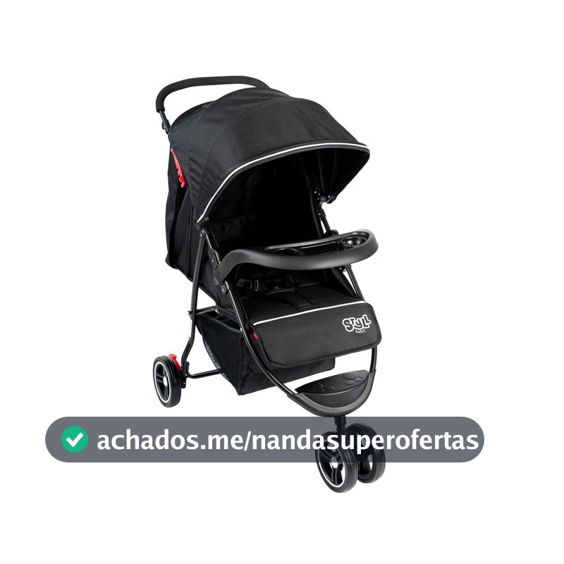 Carrinho De Bebê 3 Rodas Passeio Até 15kgs Styll Baby