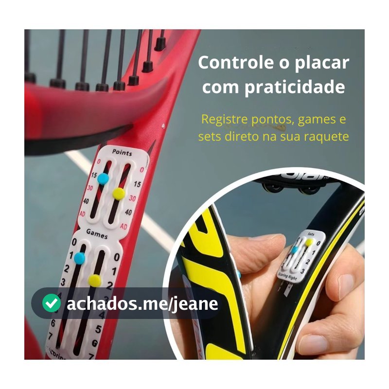Marcador de Pontos Raque de Tênis, Beach Tennis Padle
