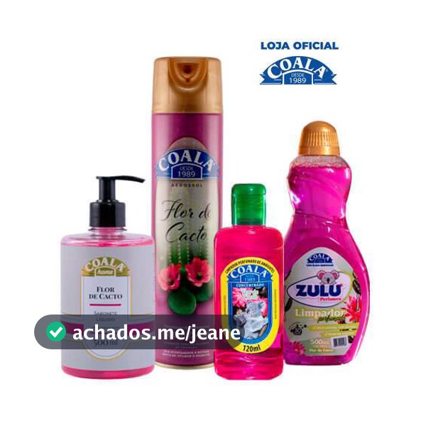 Kit Casa Limpa Coala/Zulu Perfumes - Flor de Cacto