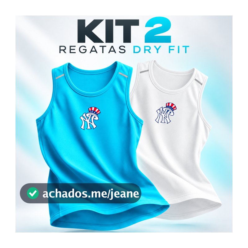 Kit 2 Regatas Dry Fit Masculinas Academia Treino Musculação Crossfit Gym Fitness Secagem Rápida