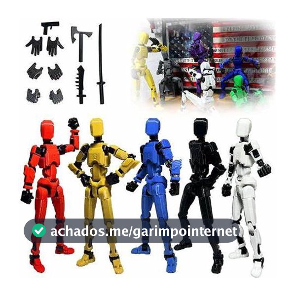 Boneco Dummy 13 - Boneco Articulado Action Figure Brinquedo Educativo + Acessórios