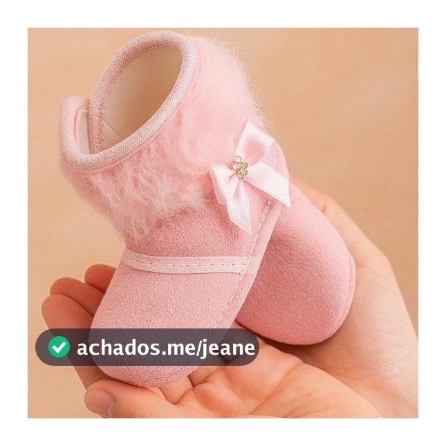 Botinha Bebê Menina com Pelos Linda Quente Loja Da Fábrica Leleke Baby
