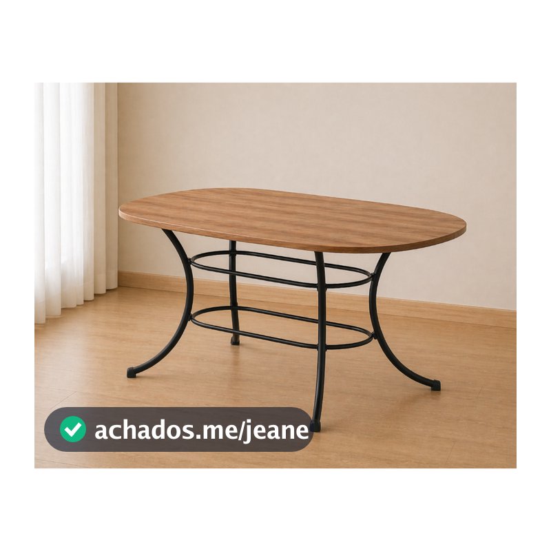 Mesa de Jantar 6 Lugares 1,60m 1547 Carraro Freijó com Preto