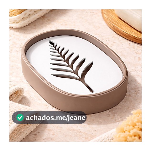 Saboneteira Premium Oval Moderna para Lavatório | Design Elegante Antiderrapante e Drenagem Inteligente