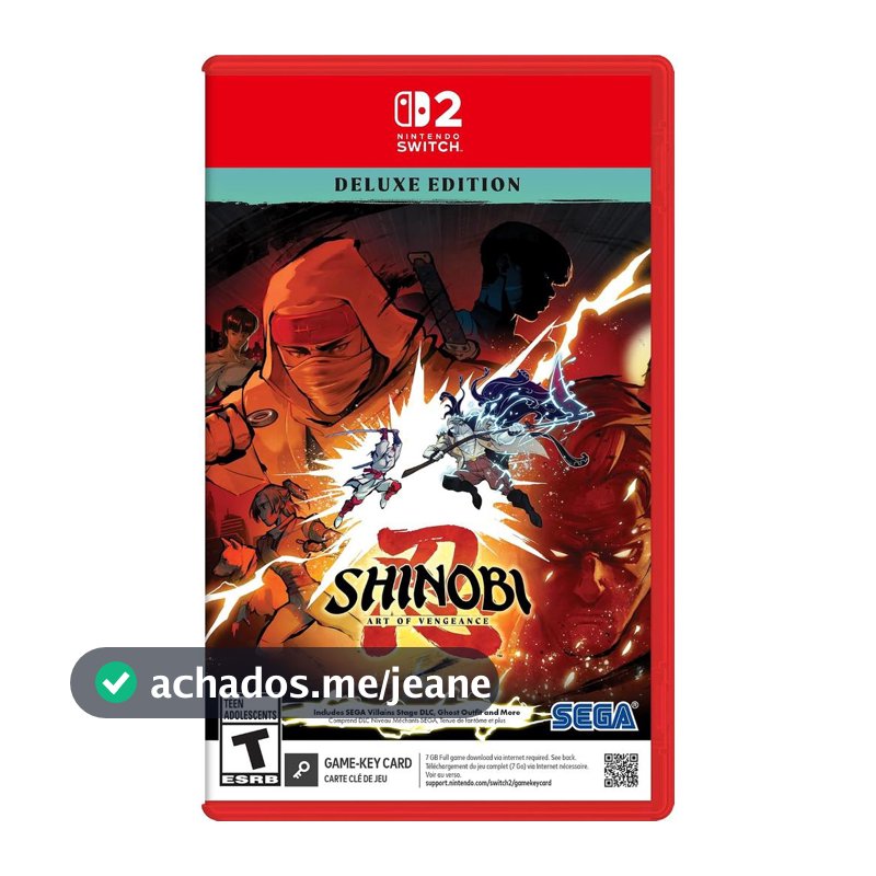 Shinobi Art of Vengeance Deluxe Edition Switch 2