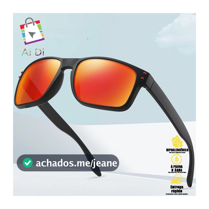 Óculos de Sol Quadrados Unissex – Polarizado, Proteção UV, Conforto na Direção