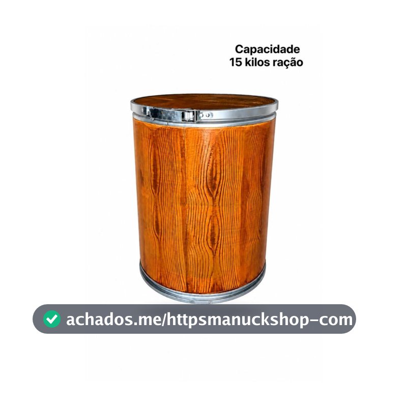 Caixa organizadora multi uso Porta Ração 15Kg  Travas  Conservar a Ração